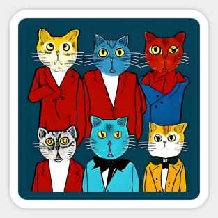 Reservoir Cats Movie Poster Artwork Sticker